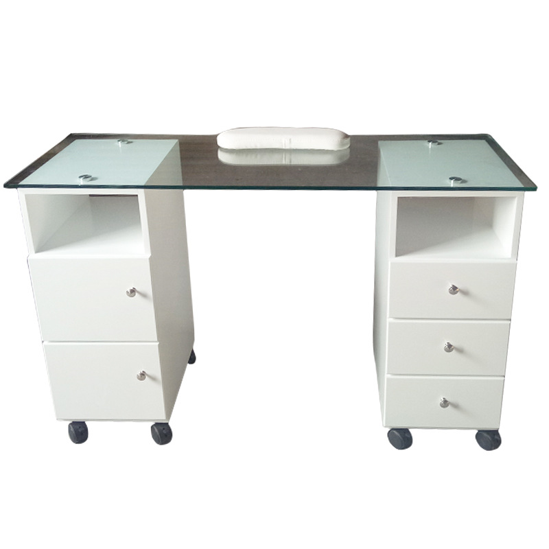 NT3057 Glass top nail salon furniture south africa