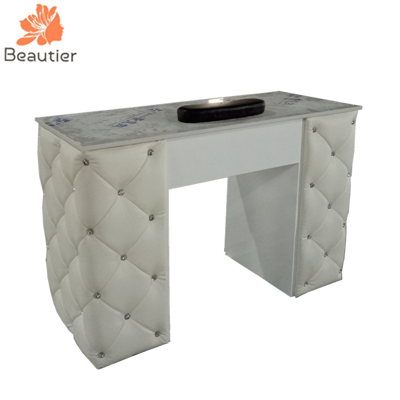 NT3082 Queen style marble top nail table for nail bar