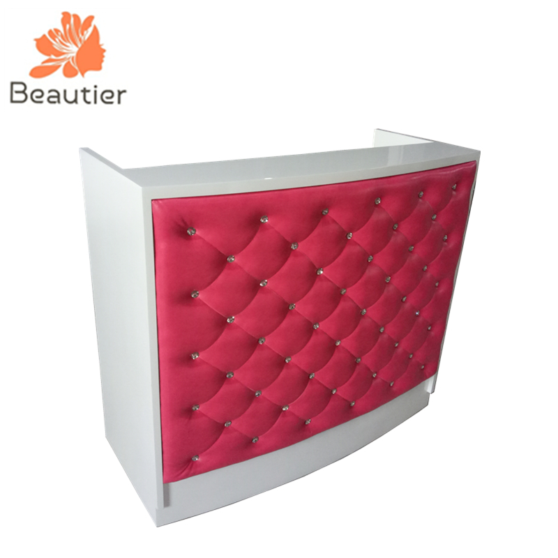 RD2086 Queen style Lovely pink salon reception desk