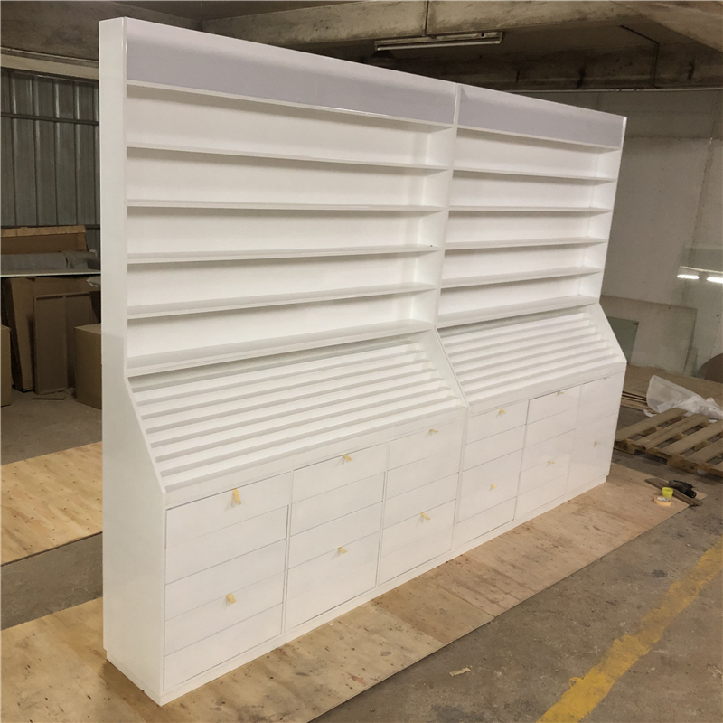 NR013 White nail salon stand cabinet 