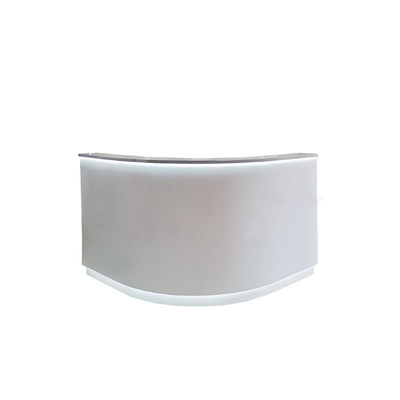 RD2118 Modern white color white LED reception counter table