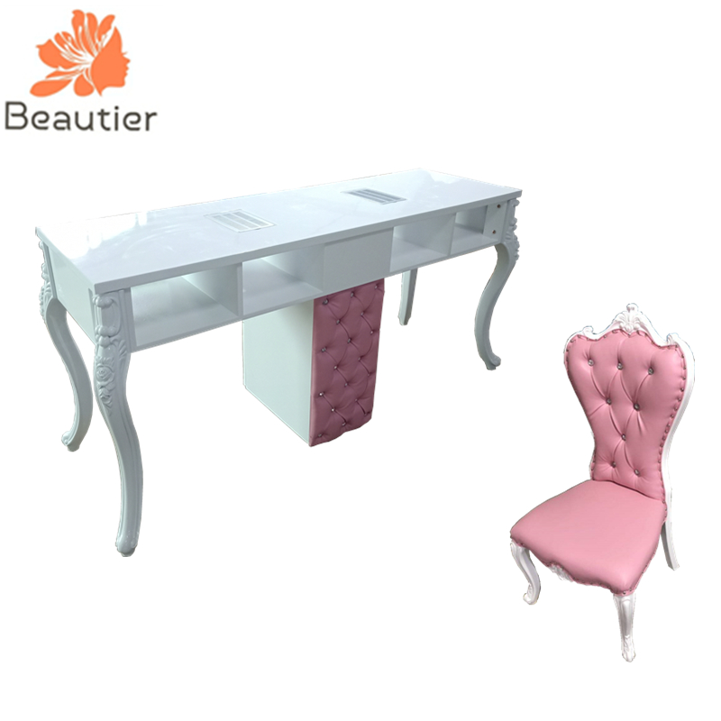 NT3040 Luxury nail salon pink nail salon furniture uk