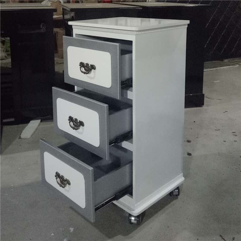 TC7017 Salon trolley cabinet with mobile wheels