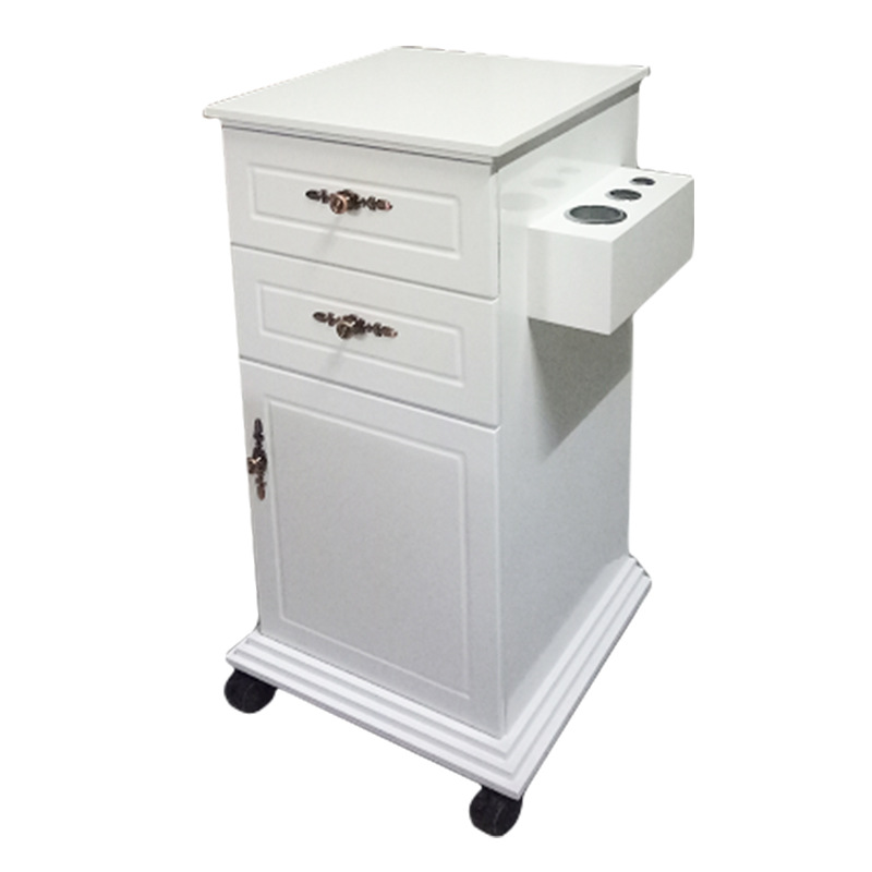 TC7020 White lacquer trolley for hair salon