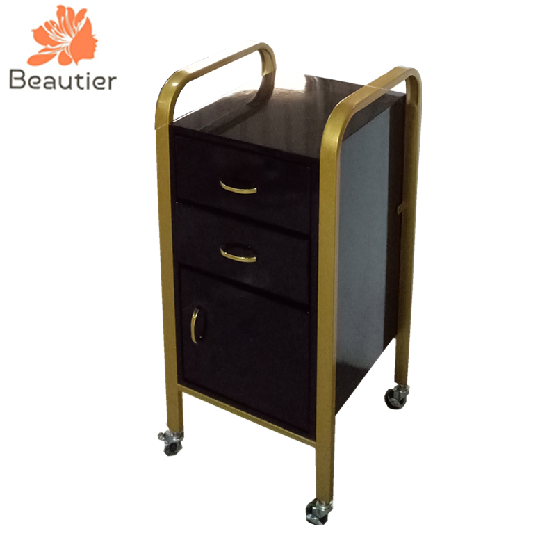 TC7046 Portable black pedicure trolley cart