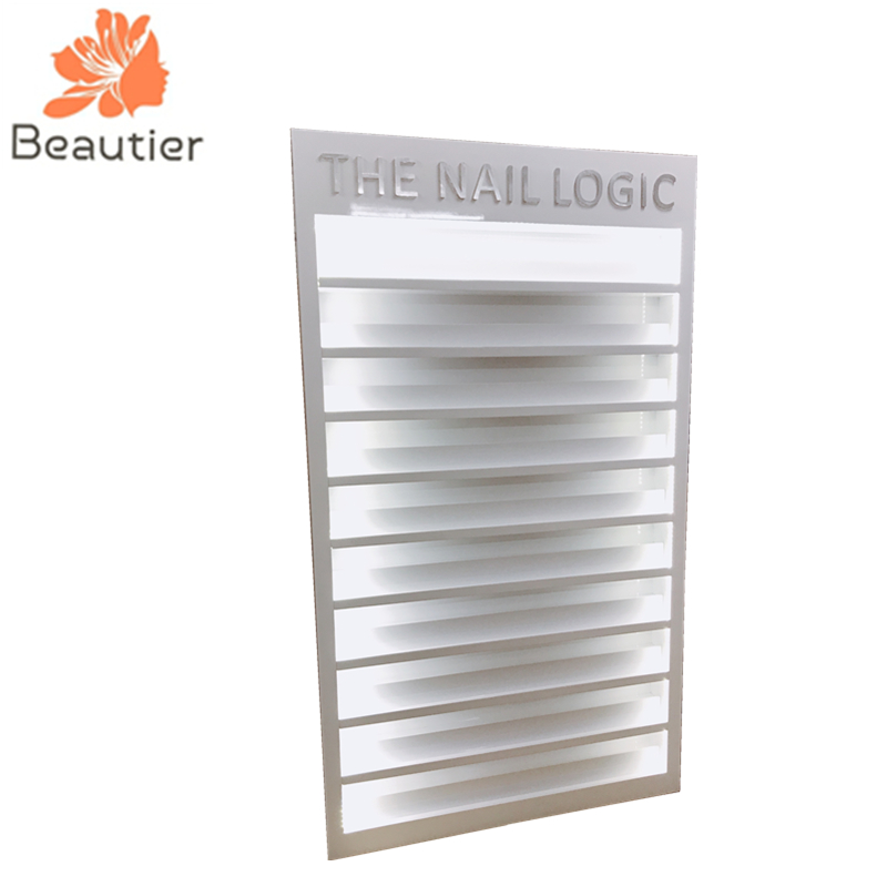 NR001 Customized salon furniture nail polish rack LED