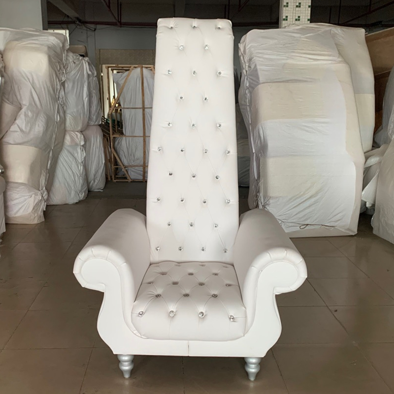 KC2005 High back white throne queen chair for pedicure