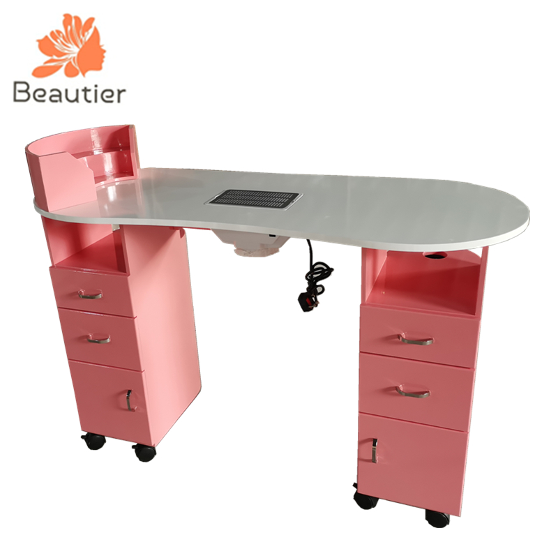 NT3003 lovely pink nail salon furniture