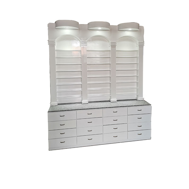 NR6040 French style salon storage cabinet with spot light