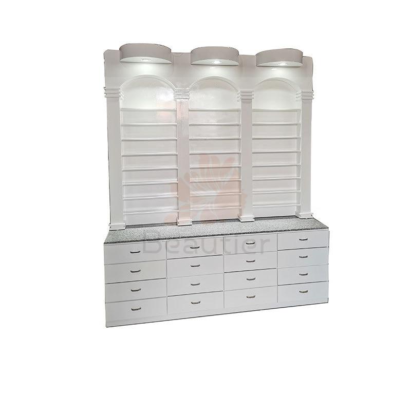NR6040 French style salon storage cabinet with spot light